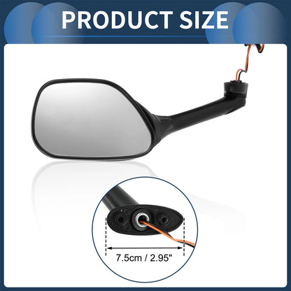 Set of Rear View Mirrors w/ Turn Signals for Suzuki GSXR600 (2006-2018)