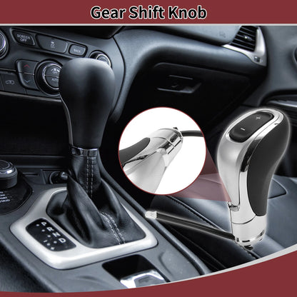Automatic Gear Shifter Knob Black Silver Tone for Buick Encore (2013–2019)