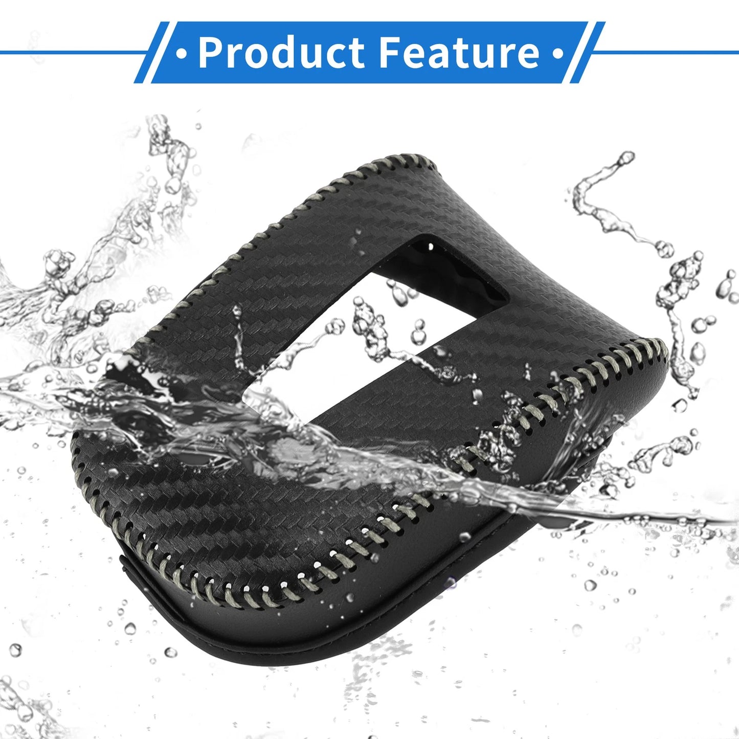 Car Gear Shift Knob Cover for Mitsubishi Outlander (Black Carbon Fiber)