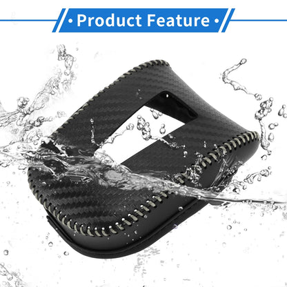 Car Gear Shift Knob Cover for Mitsubishi Outlander (Black Carbon Fiber)