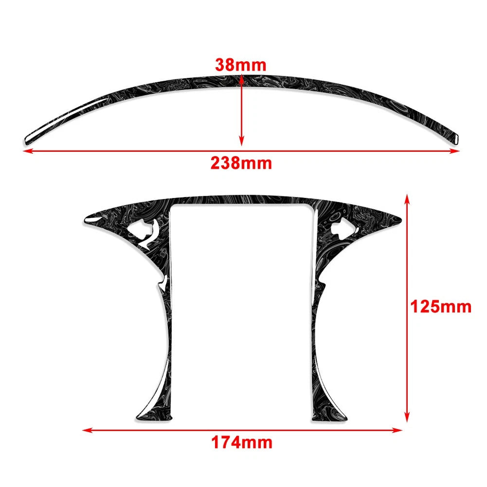 Speedometer Panel Cover Trim for Benz C GLC Class W205 X253 2015-2021