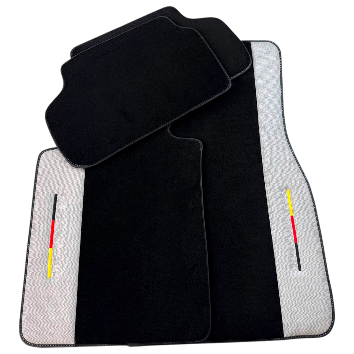 AutoWin Black Floor Mats for Rolls Royce Spectre (2023-2024) Gray Leather