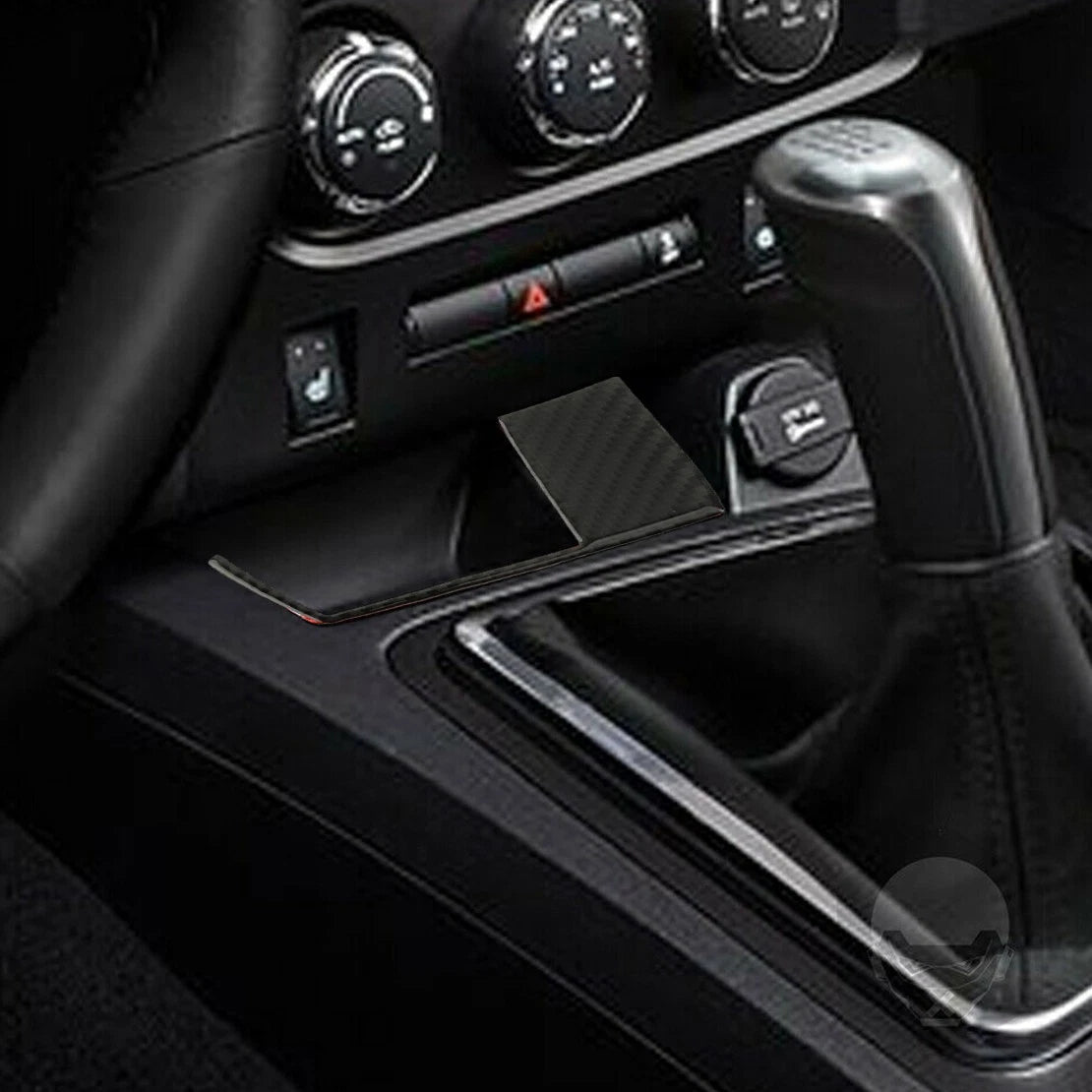 Real Carbon Fiber Charging Port Panel Cover for Dodge Challenger (2008-2014)