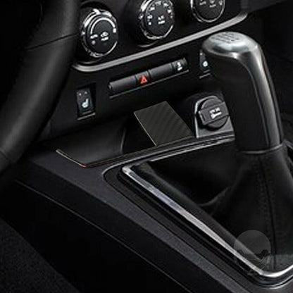 Real Carbon Fiber Charging Port Panel Cover for Dodge Challenger (2008-2014)