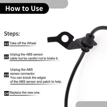 ABS Wheel Speed Sensor for Ford Fusion 2007-2011 Rear Right FWD