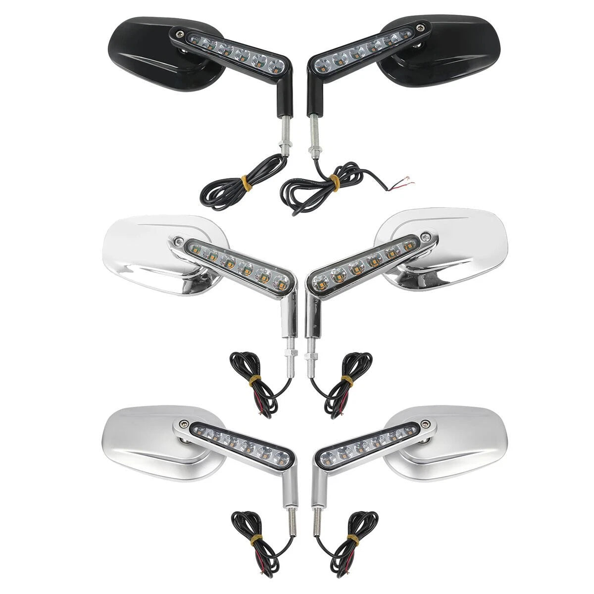 Rearview Mirrors LED Turn Signals for Harley VRSCF VRod (2009 - 2017)