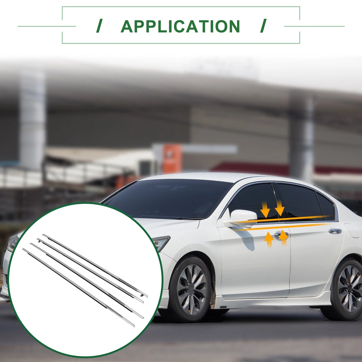 4pcs Weatherstrip Window Seal for Honda Accord (2003-2007)