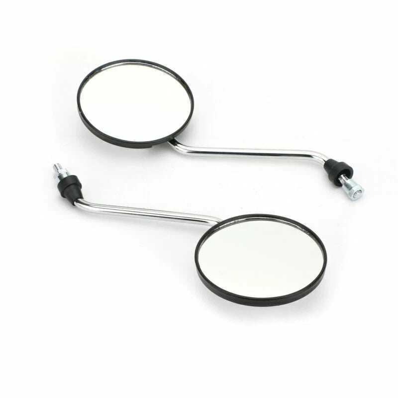 White Mirror Set for Universal Scooter M8 CW Thread (New) (F2)