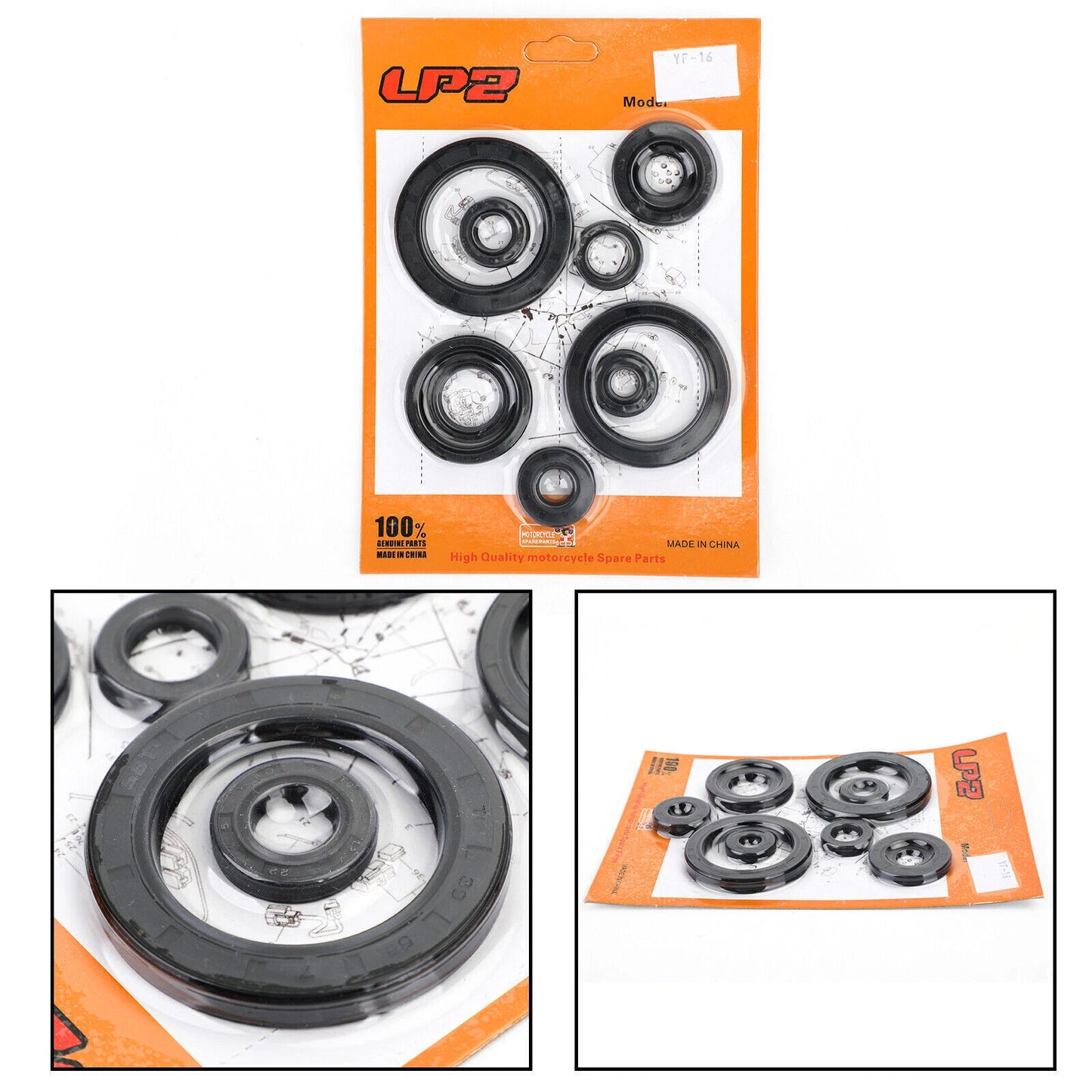 10 x Shaft Seal Set for Honda CRF 450 R (2007-2008)
