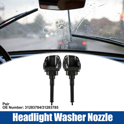 Front Left Right Headlight Washer Nozzles for Car (2010-2015)