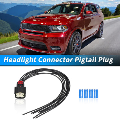 8-Wire Full LED Headlight Connector for Dodge Durango (2021-2022)