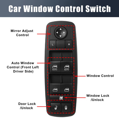 Window Switch Button Panel Master Control Switch for Ram 5500