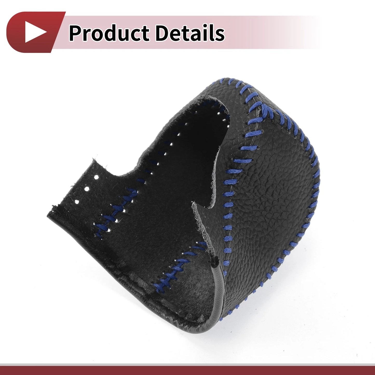 1 Set Gear Shift Knob Cover for Acura TL (2009-2014) Pebbled Black Blue