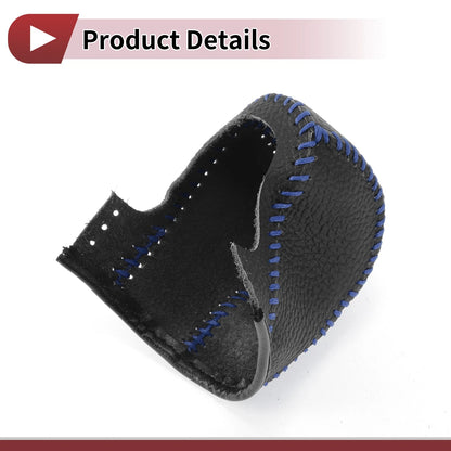 1 Set Gear Shift Knob Cover for Acura TL (2009-2014) Pebbled Black Blue