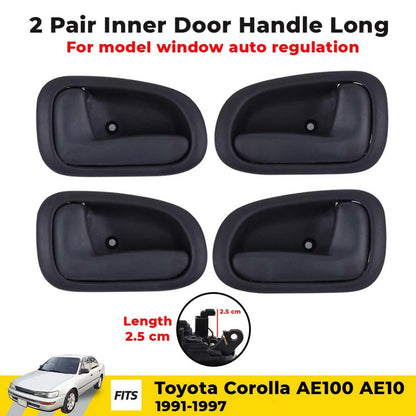 Interior Door Handle Set 4 Fits Toyota Corolla AE100 AE101 4D 1991-97 D10