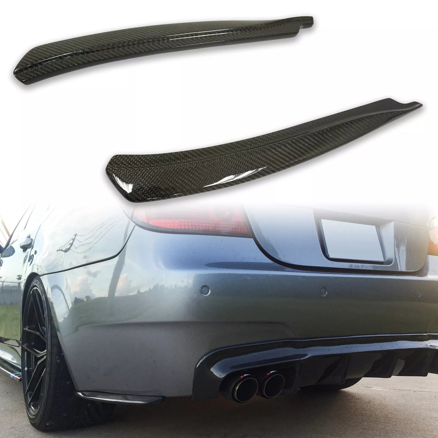 Rear Bumper Lip Splitter for BMW 5 Series E60 M5 (2004-2010)