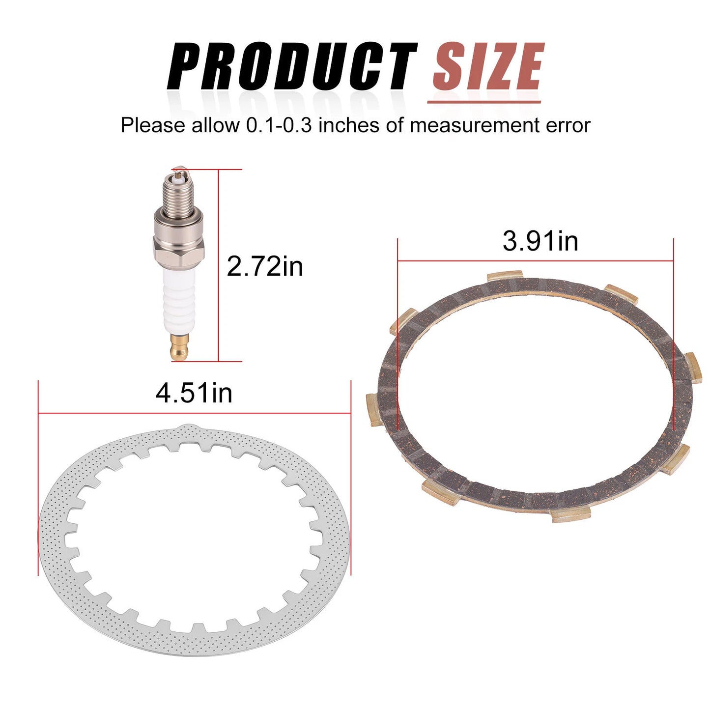 Heavy Duty Clutch Friction Plates Spring Gasket Kit for Yamaha TTR125L 2000-08