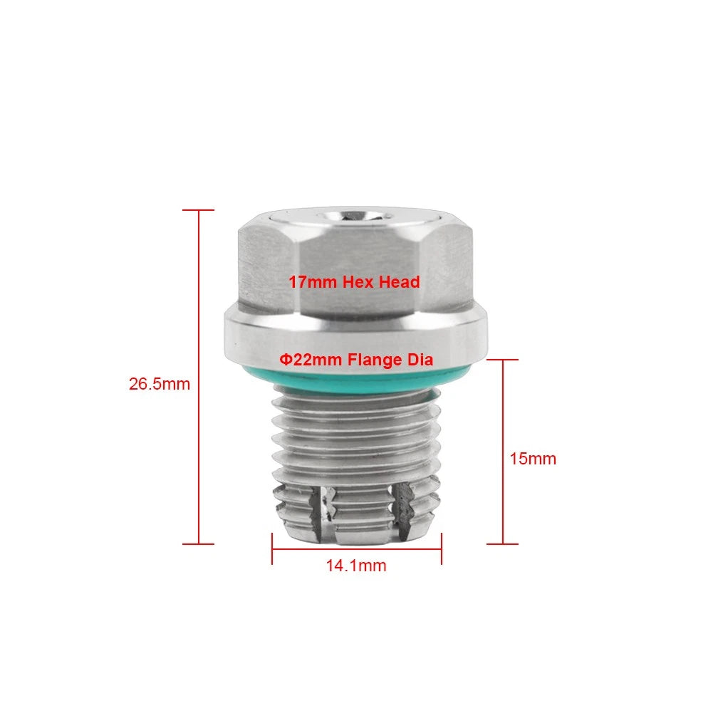 Oil Drain Plug Repair Kit for M14.1-1.5x15mm Stainless Steel
