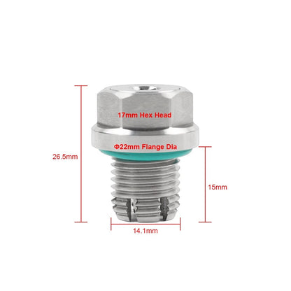 Oil Drain Plug Repair Kit for M14.1-1.5x15mm Stainless Steel