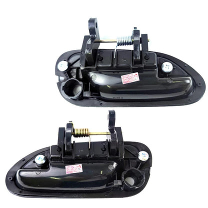 Exterior Outer Door Handle BlacK FL+FR Fits Honda Accord CG 4D Sedan 1998-02 D06