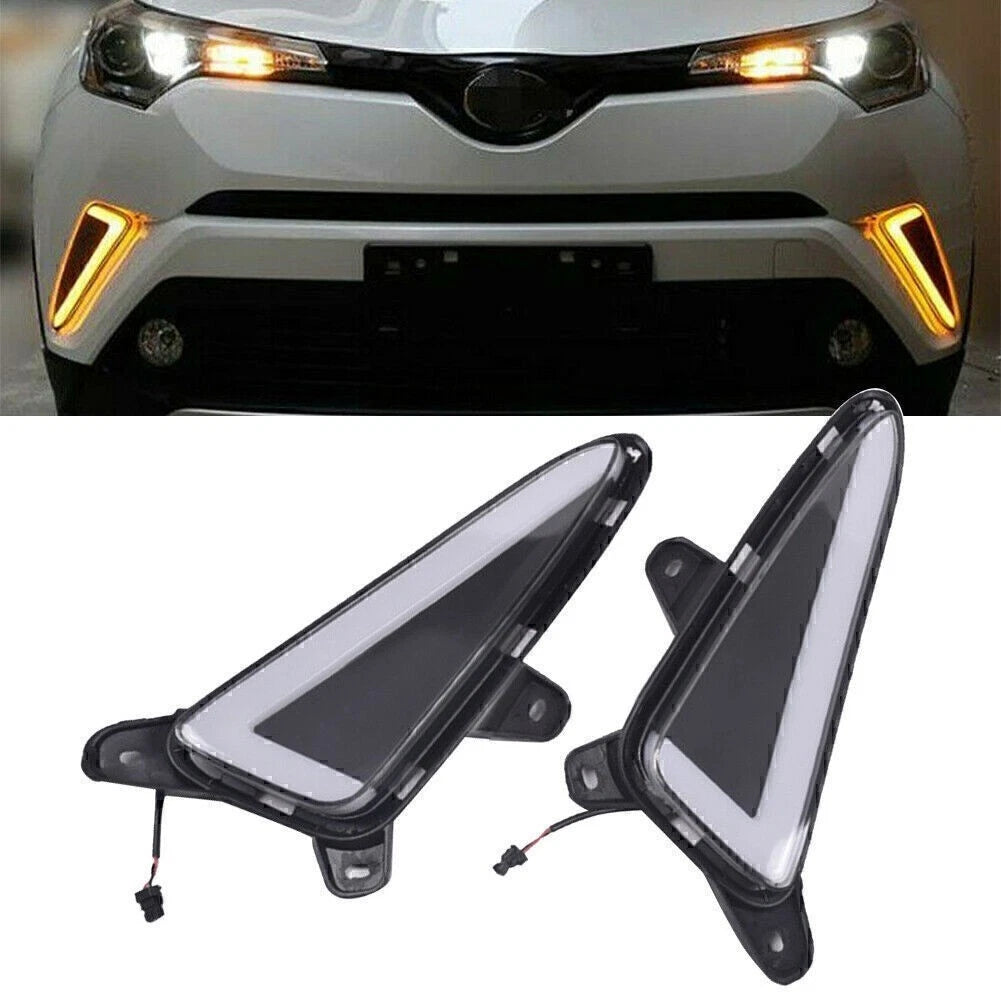 LED Daytime Running Lights & Yellow Turn Signal Kit for Toyota C-HR (2017-2023)
