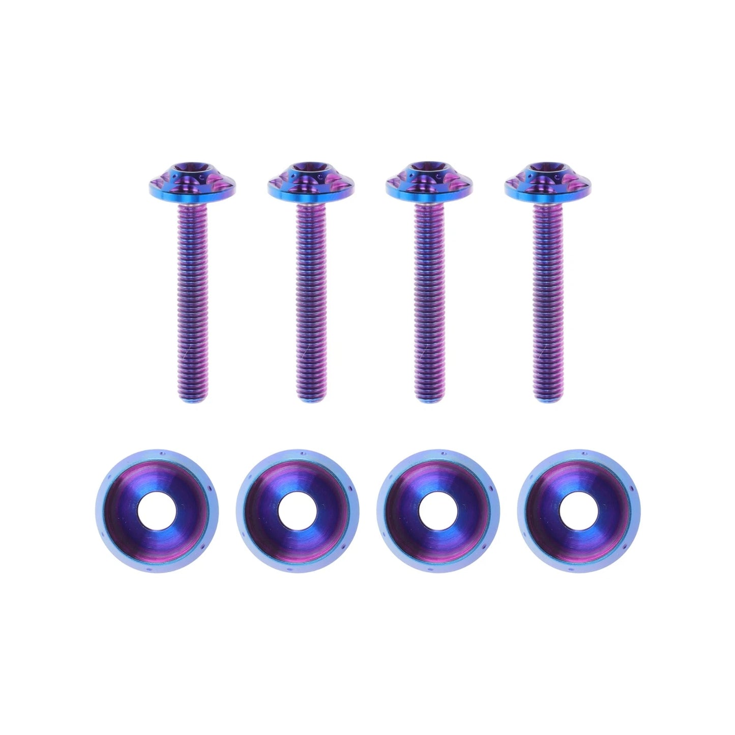 Windshield Bolts Titanium Alloy Blue Purple for Harley Road Glide (2015–2024)