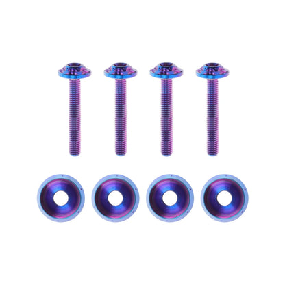 Windshield Bolts Titanium Alloy Blue Purple for Harley Road Glide (2015–2024)