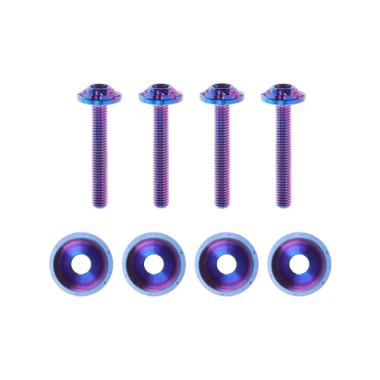 Windshield Bolts Titanium Alloy Blue Purple for Harley Road Glide (2015–2024)