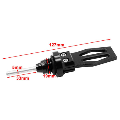 CNC Gold Motorcycle Engine Oil Dipstick Cap Plug for Crankcase Level Gauge