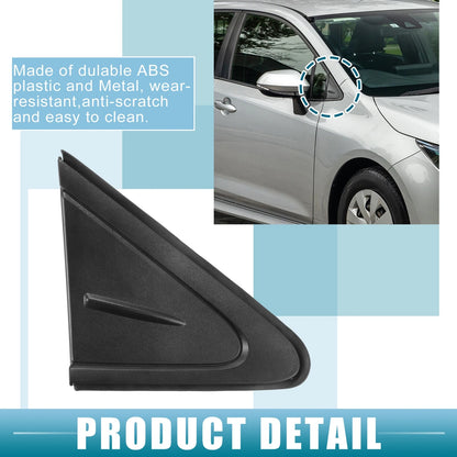 Front Right Door Mirror Corner Fender Triangle Cover for Toyota Corolla (2019-2021)