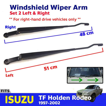 Windshield Wiper Arm L+R (RHD Fits Isuzu TFR Holden Rodeo Pickup 1997-02 D07