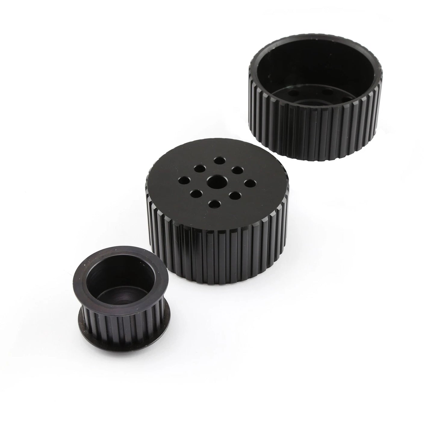 Black Gilmer Crank Alternator & Water Pump Pulleys