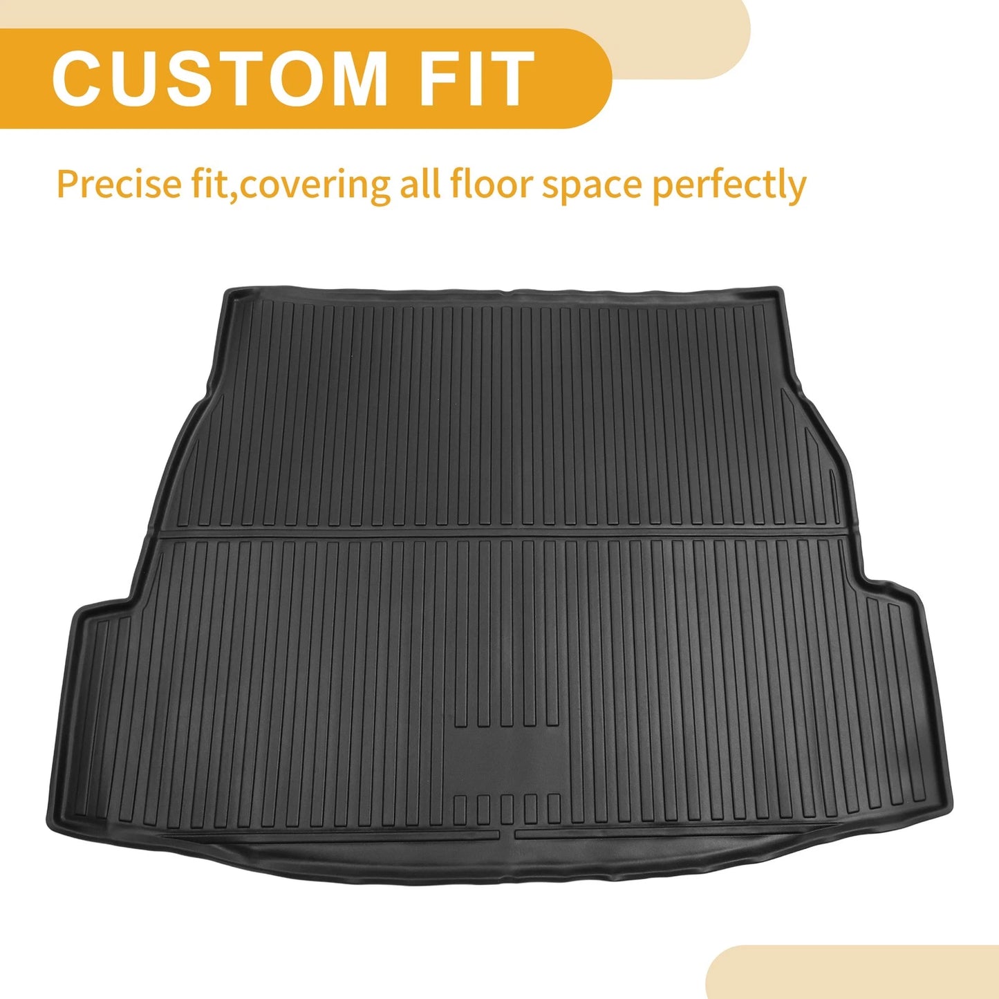 Cargo Liner Rear Boot Mat for Toyota RAV4 5 Seat (2019-2024) Stripe Pattern TPE