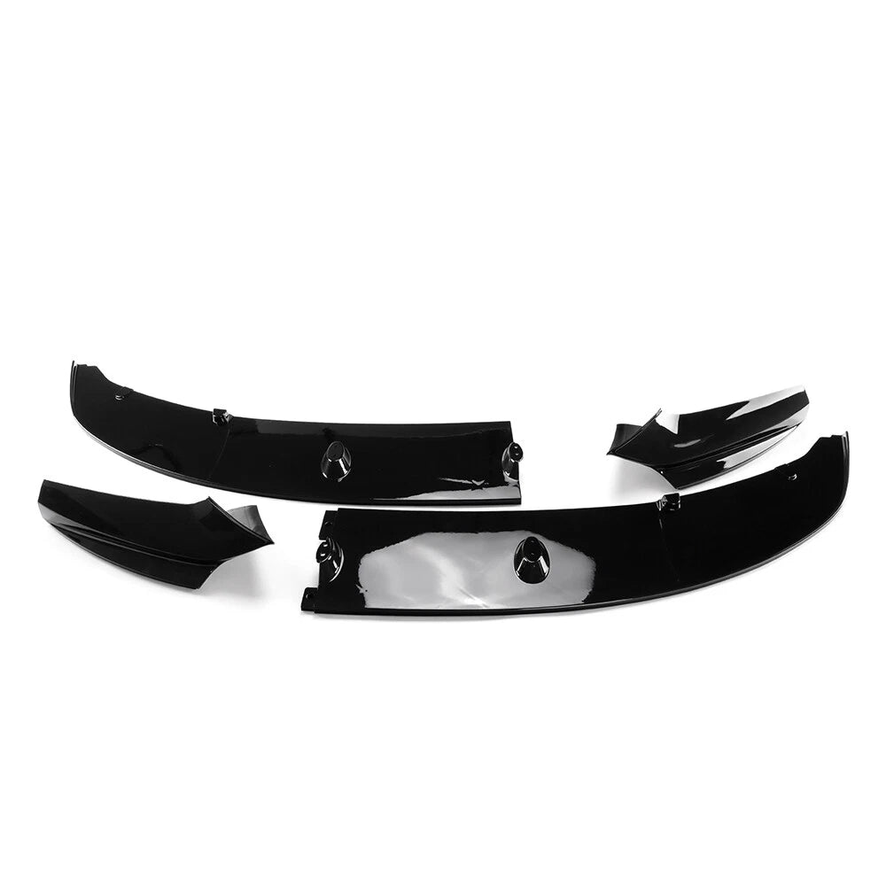 Black Front Bumper Spoiler Lip Splitter for 2011-2016 BMW F10 5 Series