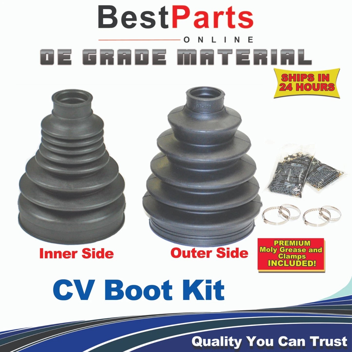 CV Axle Boot Kit Front Inner & Outer for BMW X5 (2007–2013)