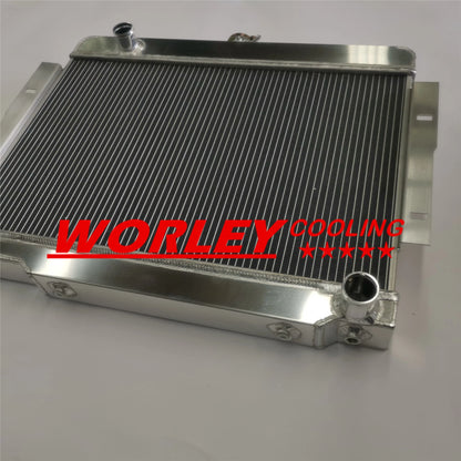 44mm Aluminum Radiator & Fan for Jeep CJ7 3.8L 4.2L 5.0L (1976-1986)