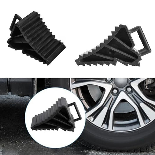 2 x Heavy Duty Non Slip Wheel Chocks for Trailers and Caravans for Vehicles