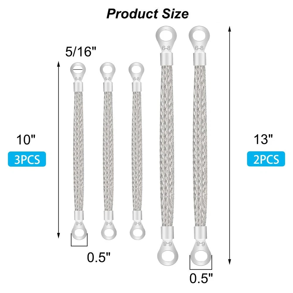 Tinned Copper Ground Strap Cable for Universal Automotive Engine