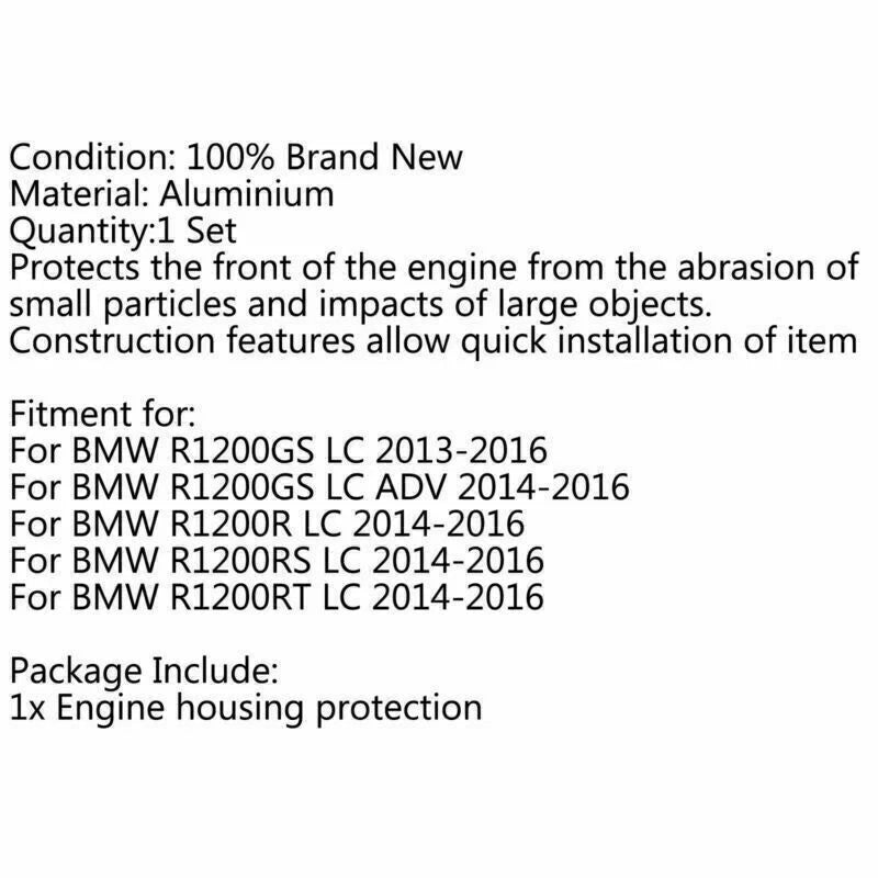 Engine Housing Protector for BMW R 1200 GS LC (2013-2016)
