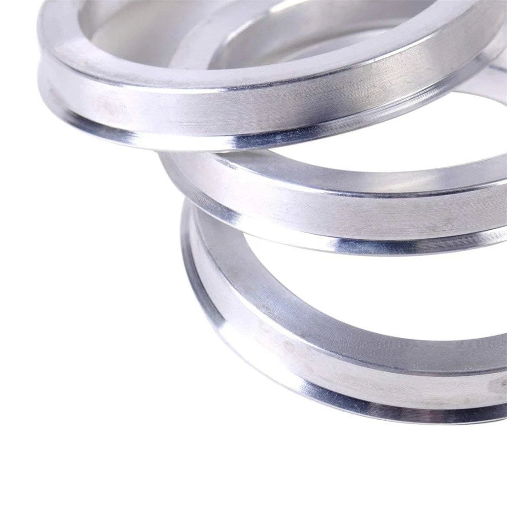 4 x 72.6mm to 56.1mm Aluminium Alloy Hub Centric Rings for Car Wheel Spacer