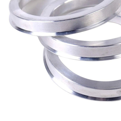 4 x 72.6mm to 56.1mm Aluminium Alloy Hub Centric Rings for Car Wheel Spacer