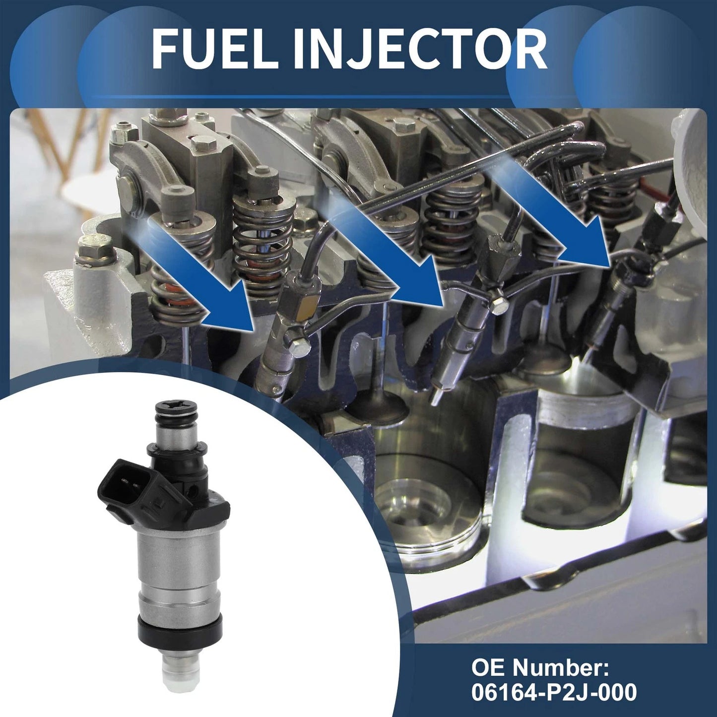 Fuel Injector 1.6L for Honda Civic EX (1996 - 1998)