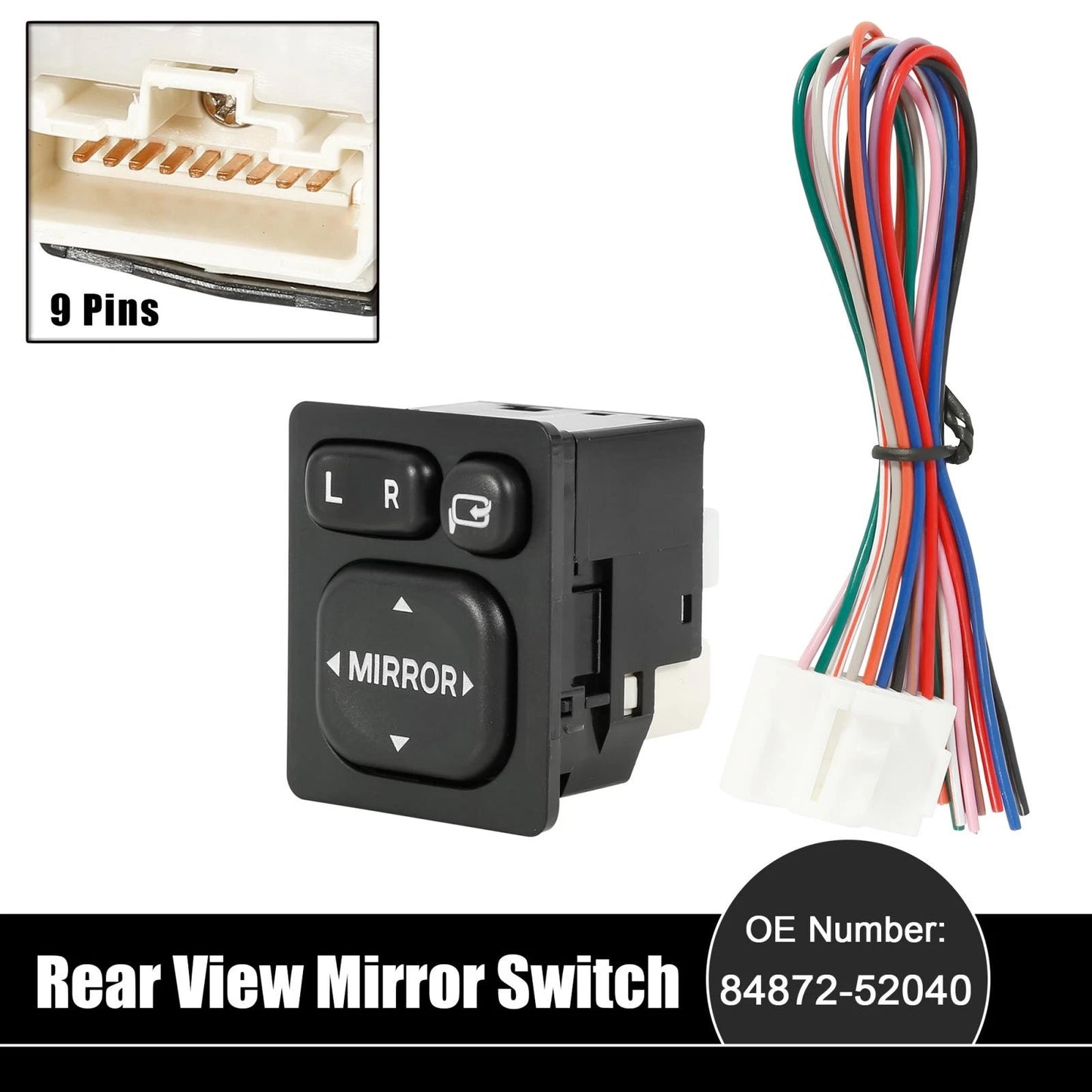 Power Rear View Mirror Switch Remote Control for Toyota Sequoia