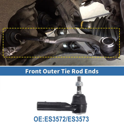Front Outer Tie Rod End Links for Dodge Dakota (2000-2004)