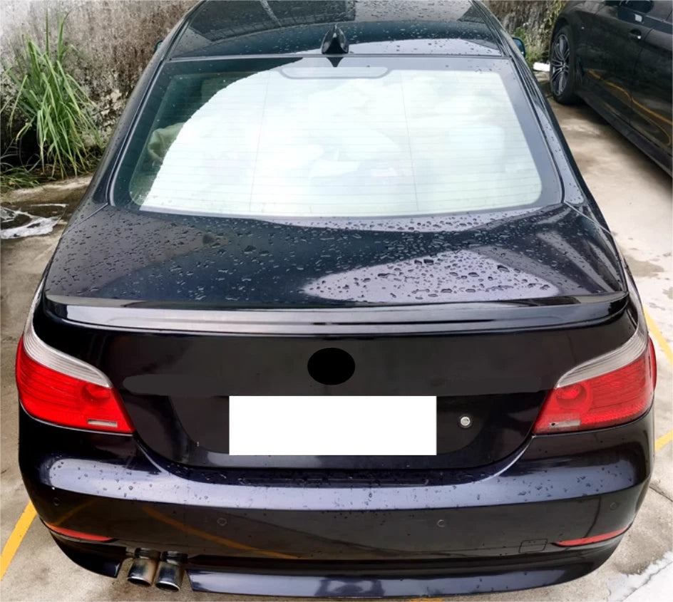 M5 Style Rear Spoiler Wing for 2003-2010 BMW E60 5 Series Sedan - ABS Glossy Black