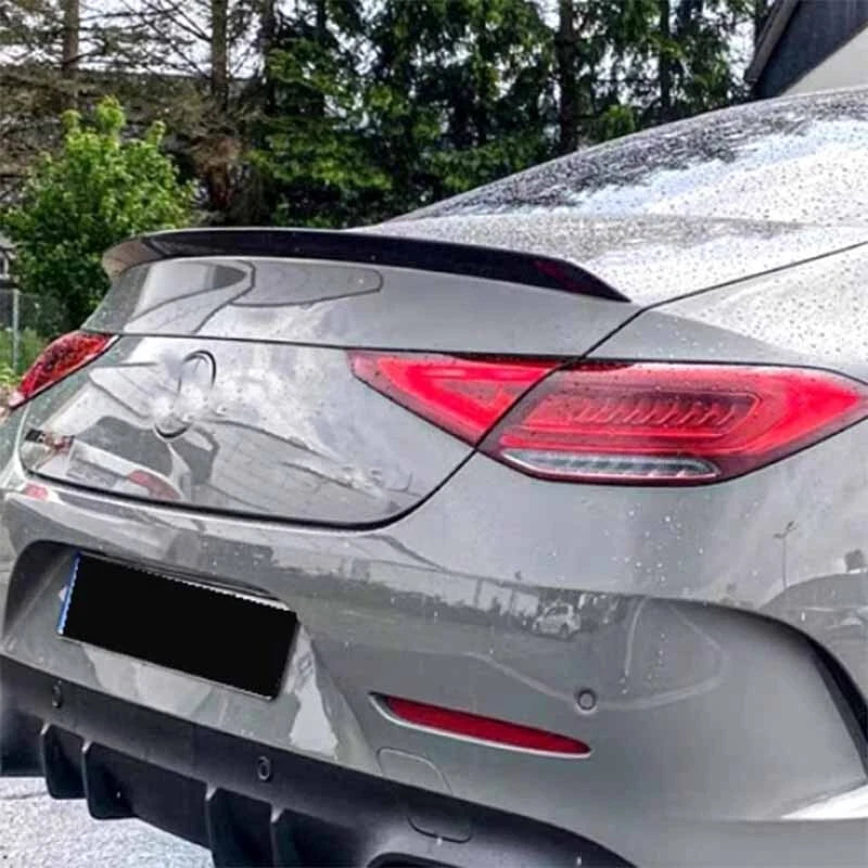 Real Carbon Fiber Rear Wing Trunk Spoiler for Benz CLS450 CLS53 C257 2019-2023