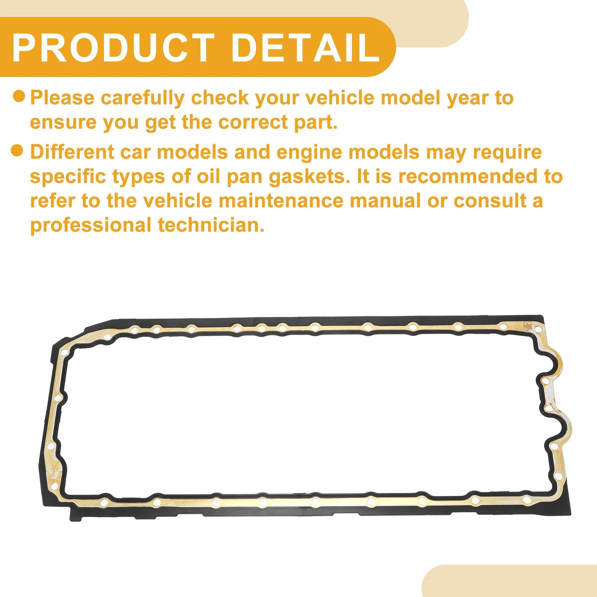 Car Transmission Filter Oil Pan Gasket for BMW 335i (2011-2015)
