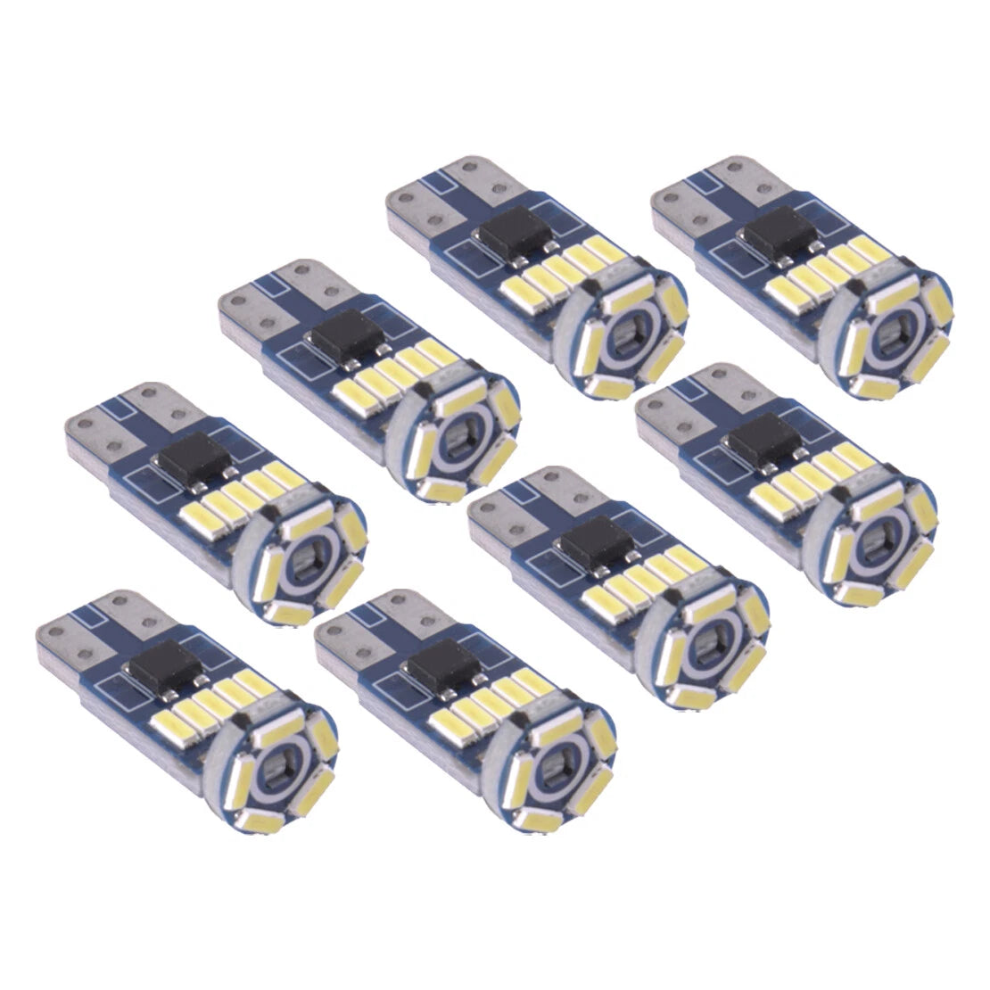 8Pcs 15-SMD LED White Dome Map Lamp Bulbs for Car Interior