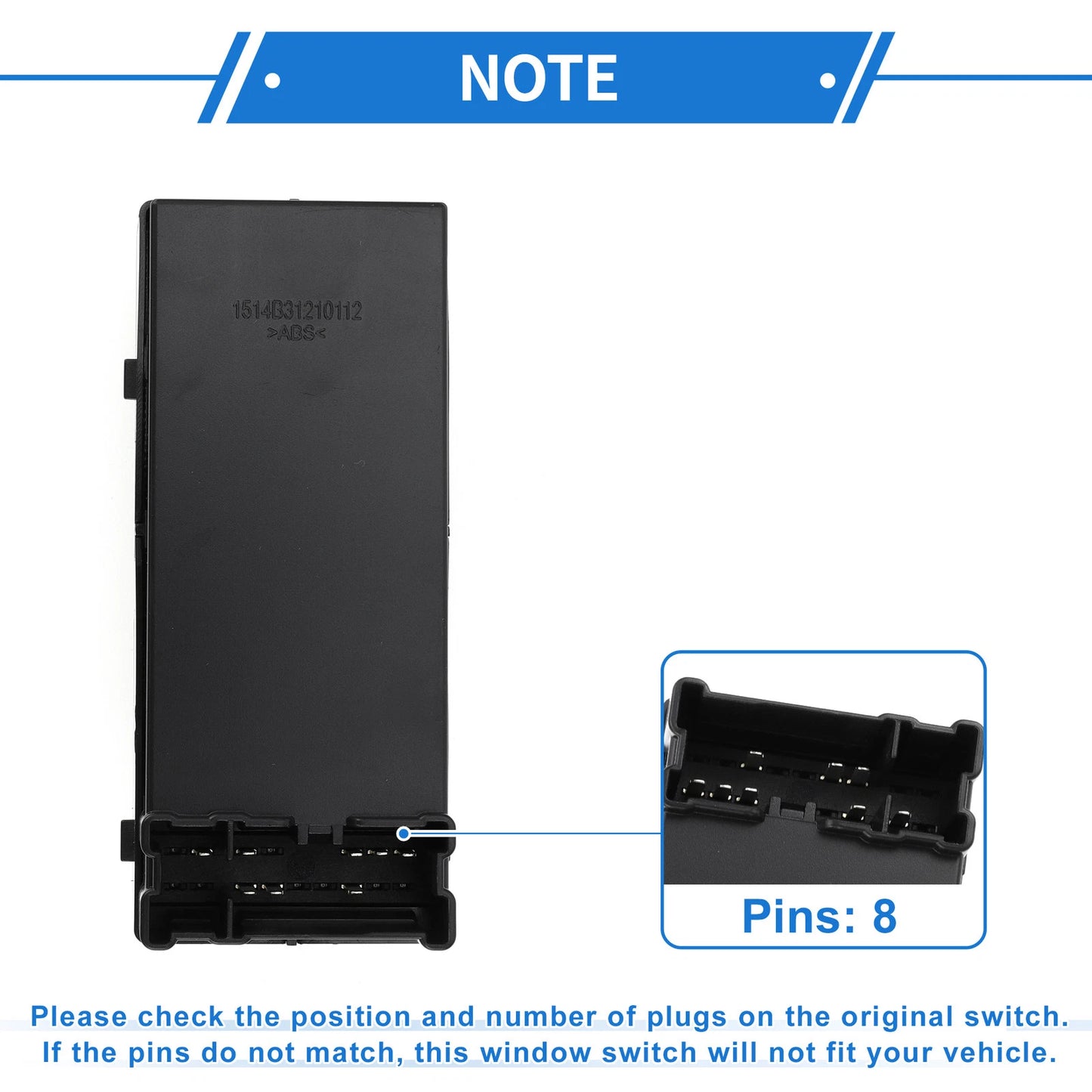 Power Window Switch for Nissan Micra (2015-2017)