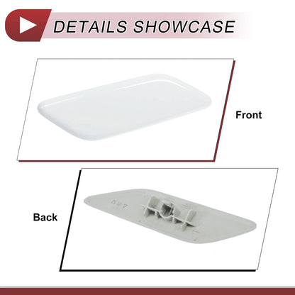 Front Right Washer Nozzle Cover for Honda CR-V 2015-2017 - White 1 x Cap